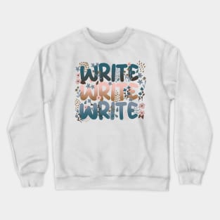 Write Write Write in Florals Crewneck Sweatshirt